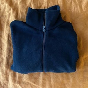 blue zip up brandy melville sweater